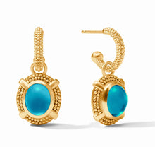 Julie Vos Cabochon Hoop & Charm Earring