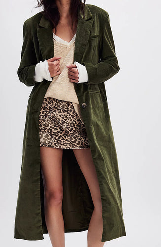 Free People Hailey Velvet Duster