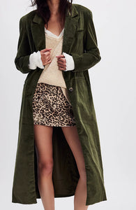 Free People Hailey Velvet Duster