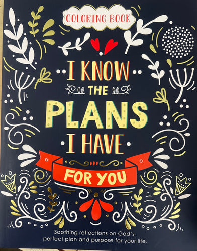 Christian Art I Know The Plans I Have For You Coloring Book
