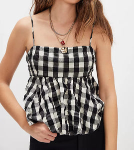 Free People Mia Plaid Tank