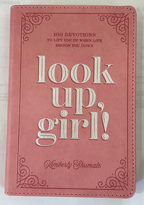 Christian Art Look Up Girl!  100 Devotions
