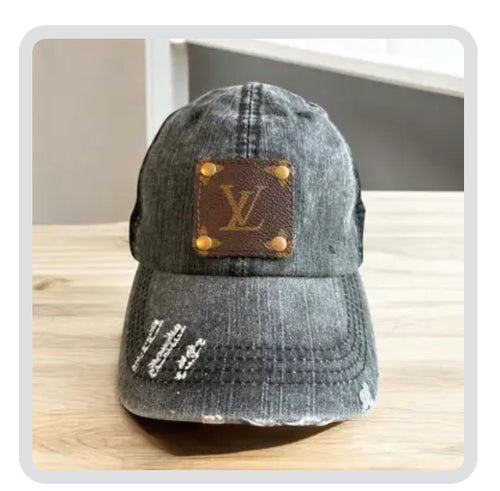 Junk and Gypsy Trucker Cap with Revamped Authentic LV Cutout