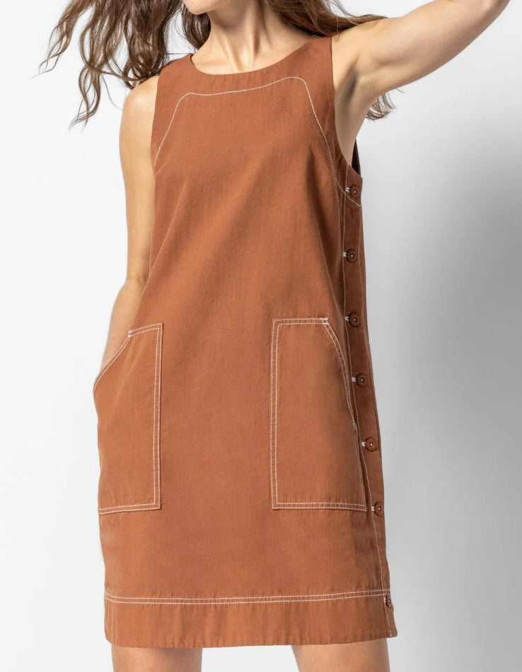 Lilla P Side Button Dress