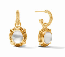 Julie Vos Cabochon Hoop & Charm Earring