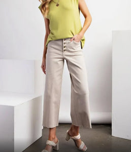 Easel Button Front Stretch Pant