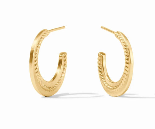 Julie Vos Nassau Crescent Hoop Earrings