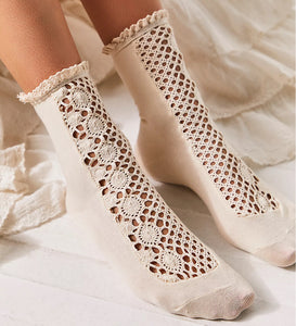 Free People Rubies Crochet Socks