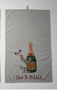 Magnolia Bloom Holiday Cotton Tea Towel