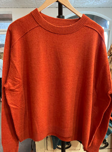 Lilla P Oversized Saddle Sleeve Sweater