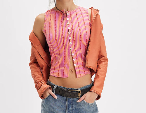 Free People Tilly Printed Vest
