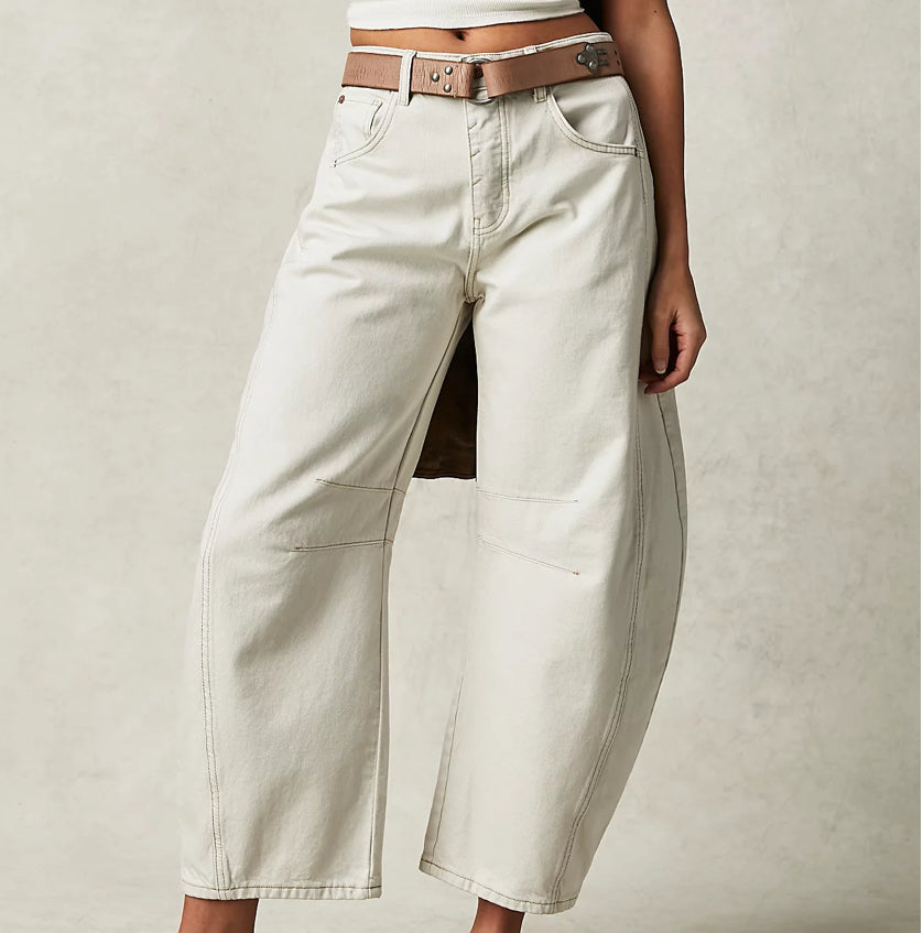 Free People Lucky You Mid Rise Baggy Jean