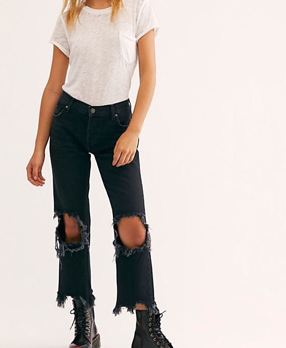 Free People Maggie Mid Rise Jean